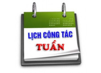 Lịch công tác tuần 21